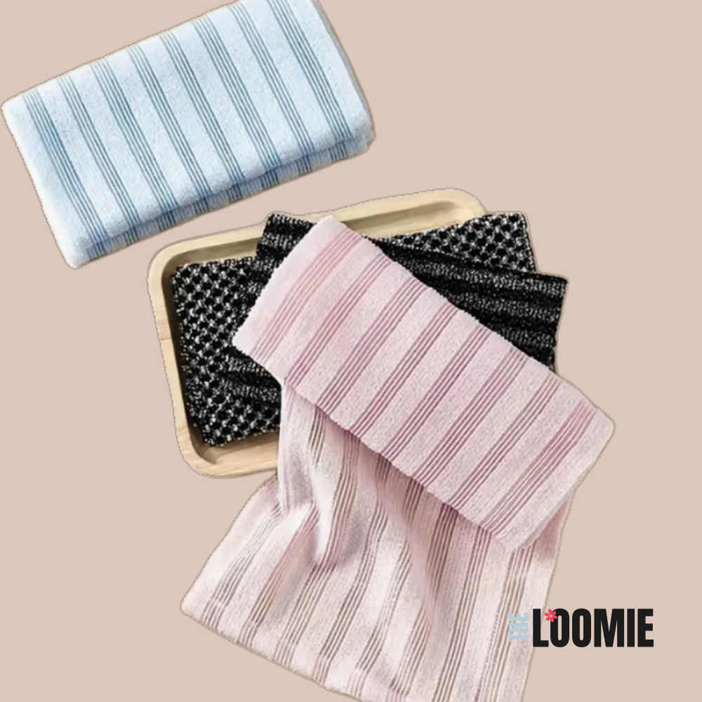 LOOMIE™ Exfoliating Shower Towel