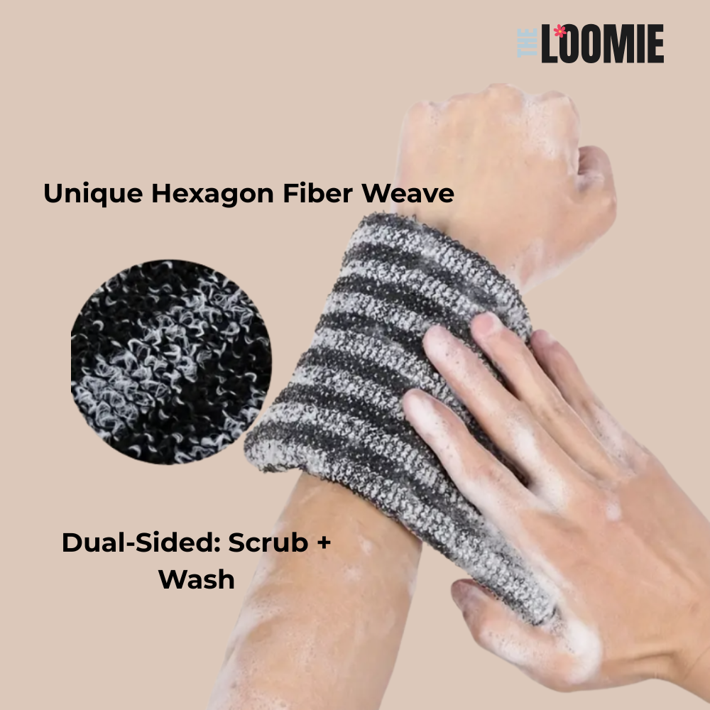 LOOMIE™ Exfoliating Shower Towel