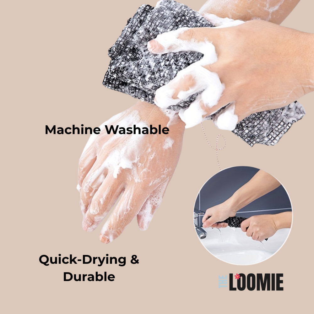 LOOMIE™ Exfoliating Shower Towel